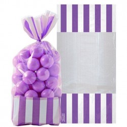 New Purple Stripe Cello Sweet Bags - 27cm