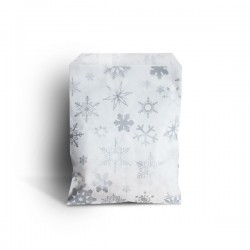 Silver Snowflake Sweet Paper Bags