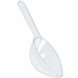 Candy Buffet Plastic Scoop - Clear - 16.5cm 
