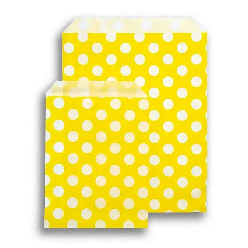 Yellow Polka Dot Paper Bags Yellow Polka Dot Paper Bags
