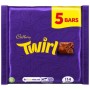 Cadbury Twirl Milk Chocolate 5 Pack Multipack 107.5g