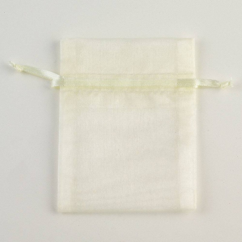 Pale Ivory Organza Bag – 3″ x 4″