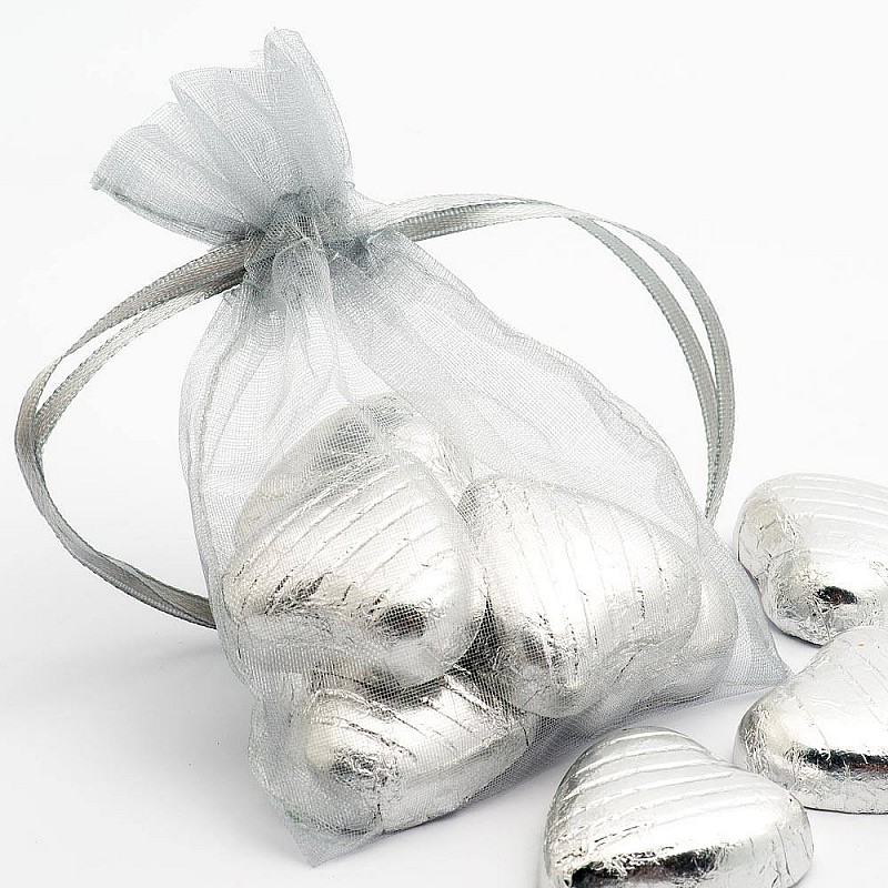 Silver Organza Bag – 3″ x 4″ Silver Organza Bag – 3″ x 4″