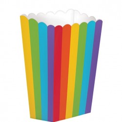 Small Rainbow Popcorn Boxes - 13cm