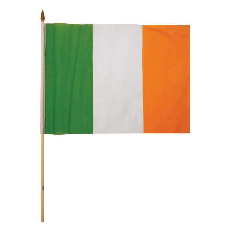 Large Irish Waving Flags - 30cm x 45cm
