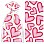 Retro Valentine Hearts Cello Bags