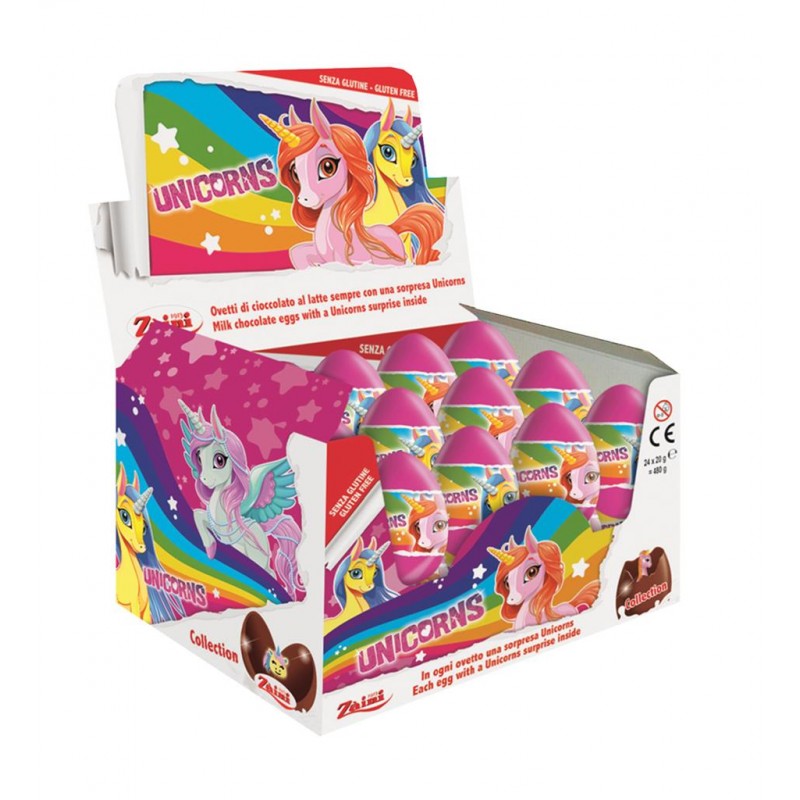 Zaini Unicorn Surprise Chocolate Eggs Zaini Unicorn Surprise Chocolate Eggs